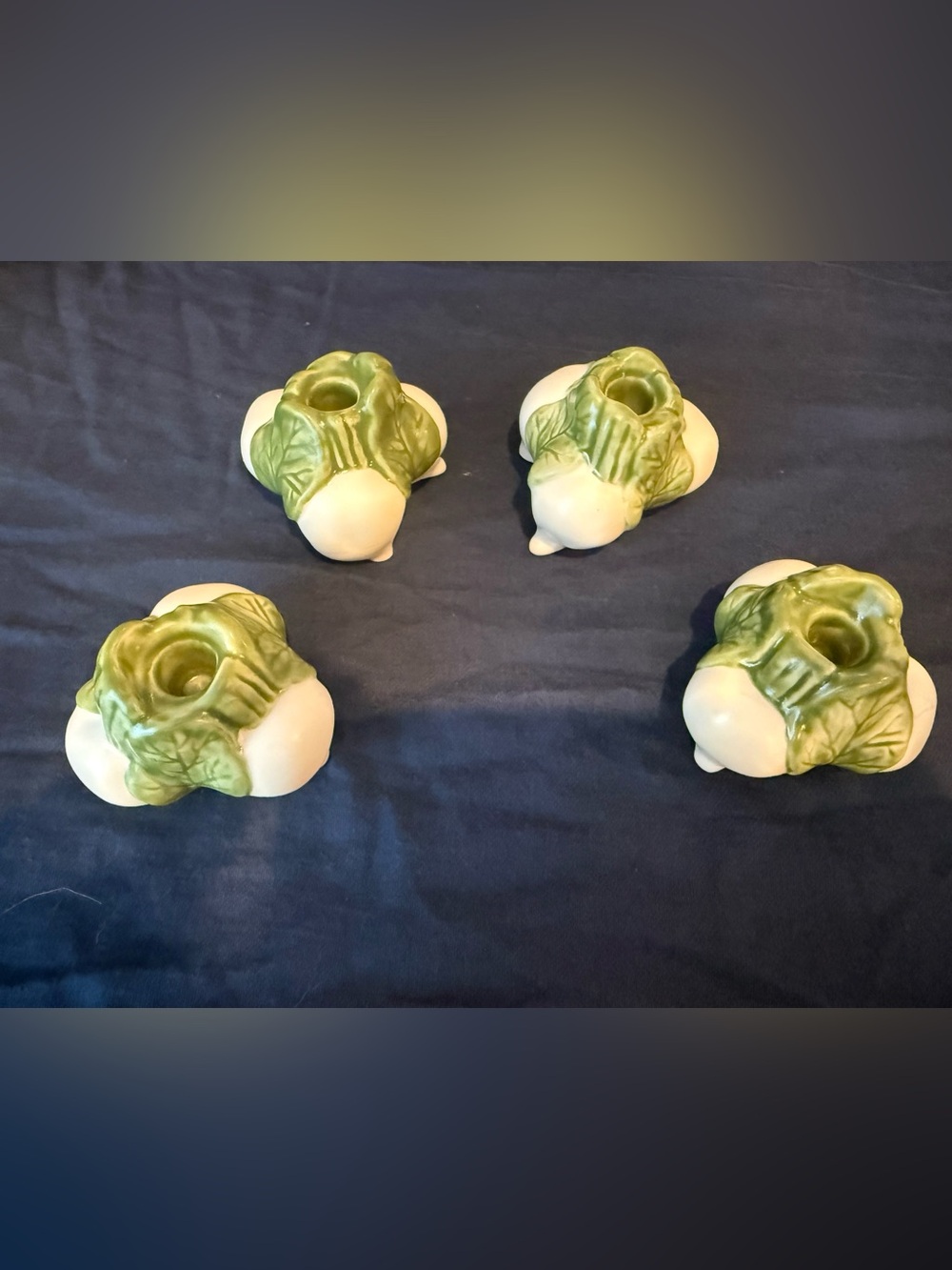 Williams Sonoma Farmstand Radish Taper Candleholders Set of 4